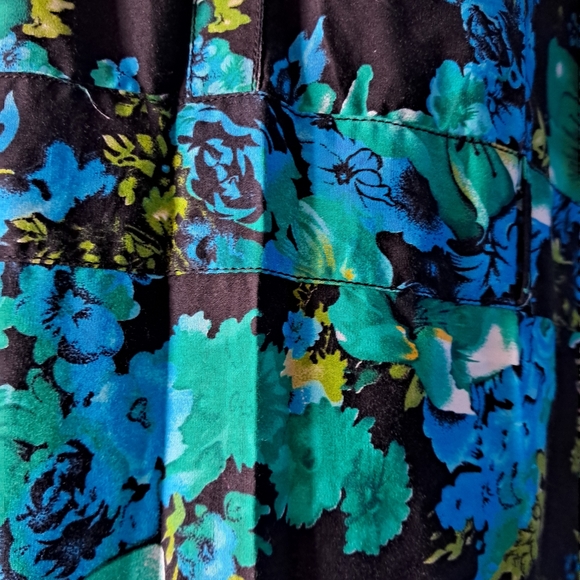 Floral Print PURE Cotton Shirt Dress - Picture 5 of 6